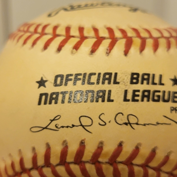 Alex Grammas single signed Official NL baseball - Picture 2 of 3